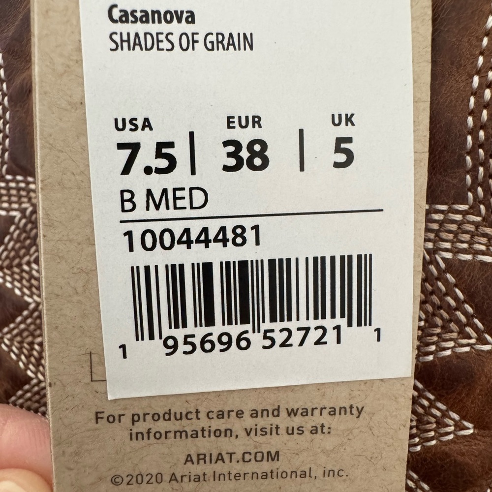 Ariat Tan Heeled Boots Casanova Collection